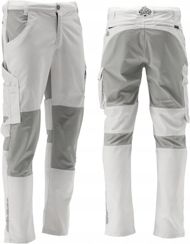 Arbeitshose SERWAL 4-Way STRETCH weiß/grau Gr. L