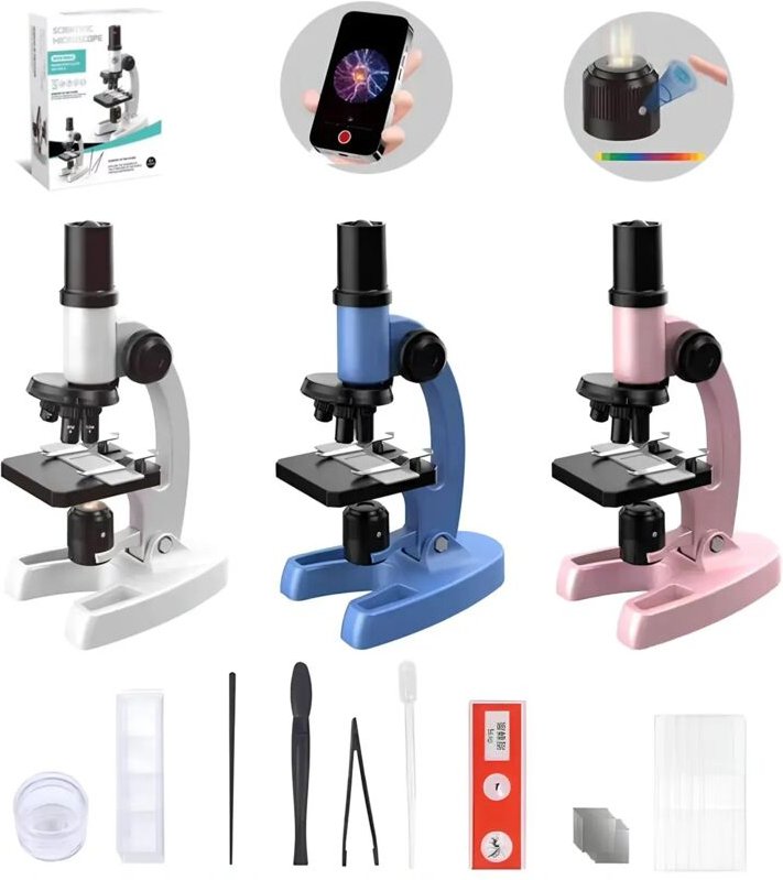 Wissenschaftliches optisches Labormikroskop mit 3 Zoomobjektiven (300x-1200x)