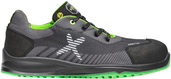 Python S1P esd src niedrige Arbeitsschuhe - 45 eu - Grau / Grün - Exena