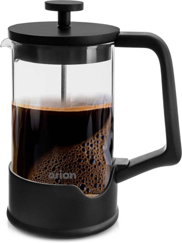 Coffee and tea piston maker glass black 650 ml