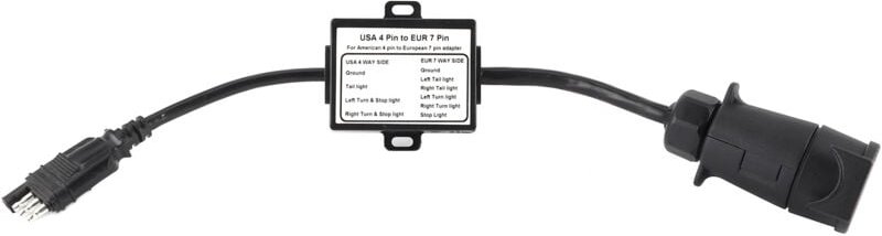 Zoternen - Anhängerstecker usa 4-polig auf eur 7 Lichtkonverter Adapter Stopp-/Bremssignaltrenner
