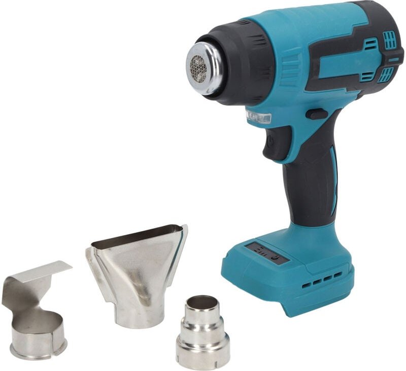 Kabelloses Heißluftgebläse, 2 Heizstufen, maximale Temperatur 380 °C, tragbar, 2 Sicherheitsmechanismen, 18-V-Heißluftge...