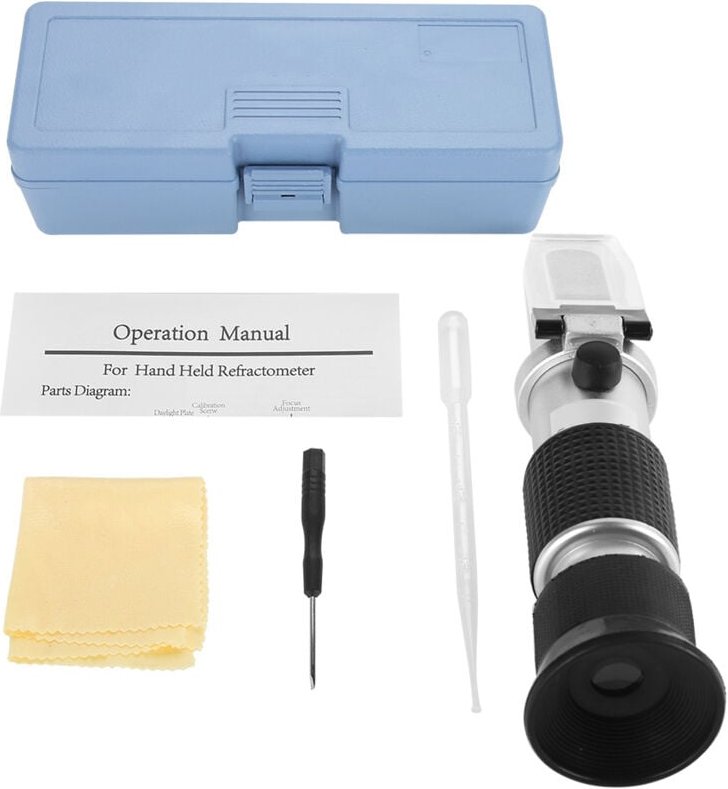 Brix-Refraktometer, Honigrefraktometer 58-90 % zur Prüfung von Honig, Früchten, Bier, Wein und Zucker