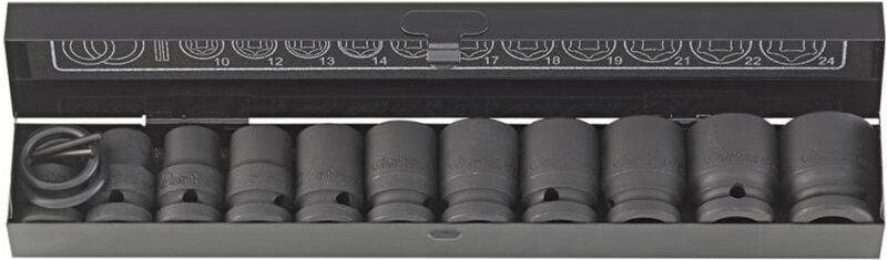 Kraft-Steckschlüssel-Satz Schlagnuss-Satz 1/2' 15tlg. - Fortis