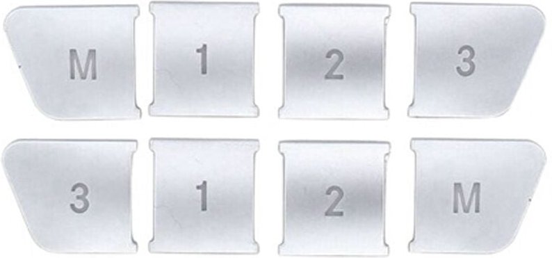 Tlily - Auto Styling Sitz Verstell Speicher 1 2 Knopf Abdeckung Sitckers für gla cla ml eine b c e