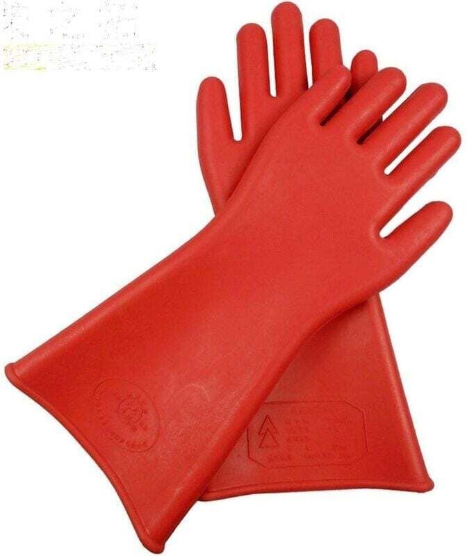 Thumbnail - Gants en Caoutchouc isolés électriques de Joueur de Ligne électricien à Haute Tension - 12KV sécurité Gants de Travail d...