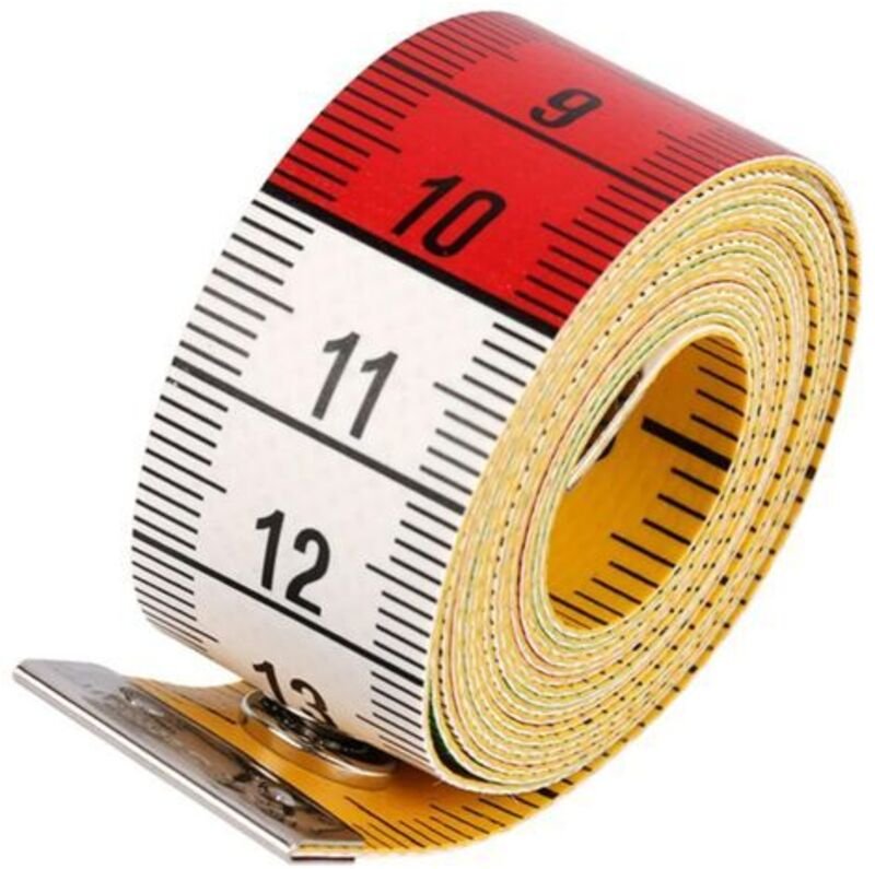 Maßbänder für Schneider, doppelseitig, weiches Schneidermaßband 1,5 m 60 Zoll, auf Maß, Schneiderstofflineal (1 Stück)
