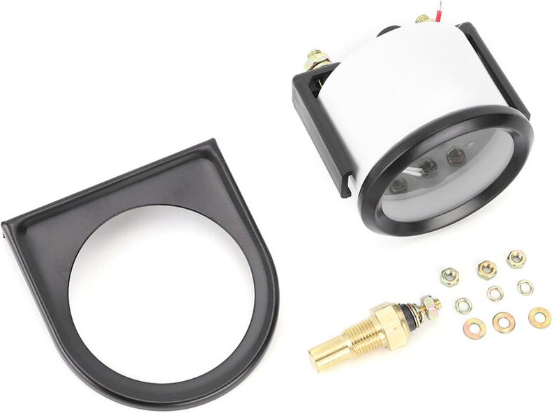 Wassertemperaturanzeige, 2 Zoll Wassertemperaturanzeige aus Aluminiumlegierung, 12 V Kühlmitteltemperaturanzeige 40-120℃...