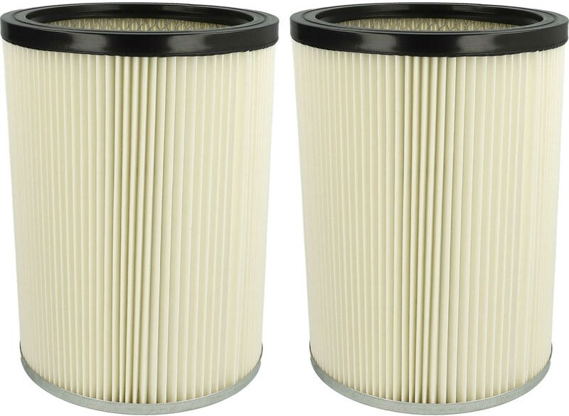 2x Faltenfilter Ersatz für Kärcher 6.904-325.0, 6.904-048.0 für Staubsauger - Patronenfilter, Weiß - Vhbw
