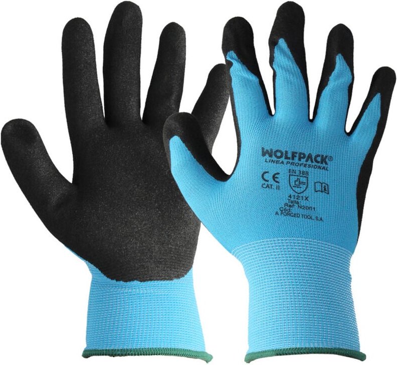 Verstärkte imprägnierte Nitrilhandschuhe, Größe 6'