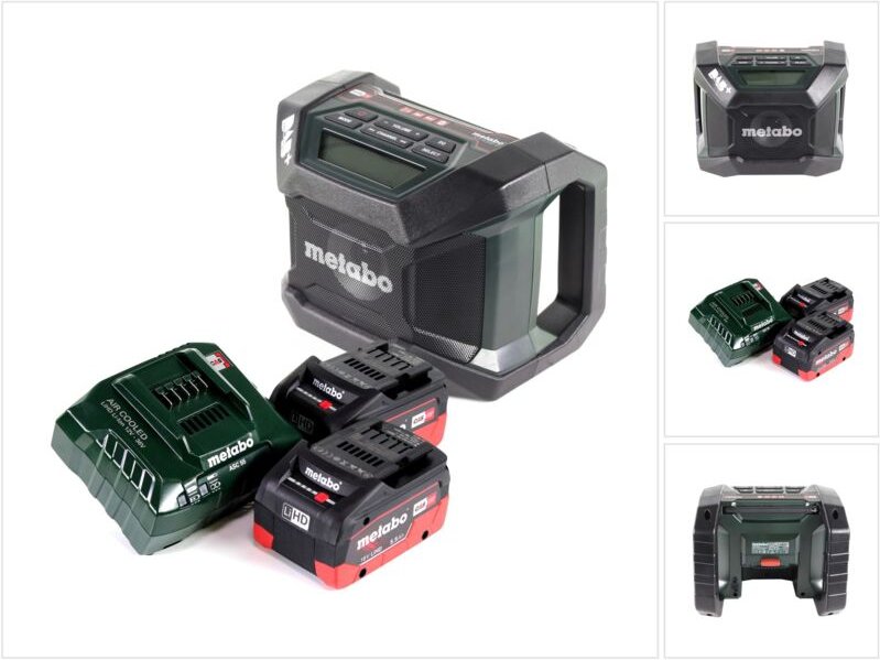Metabo R 12-18 DAB+ BT Akku Baustellenradio 12-18 V DAB+ Bluetooth + 2x Akku 5,5 Ah + Ladegerät