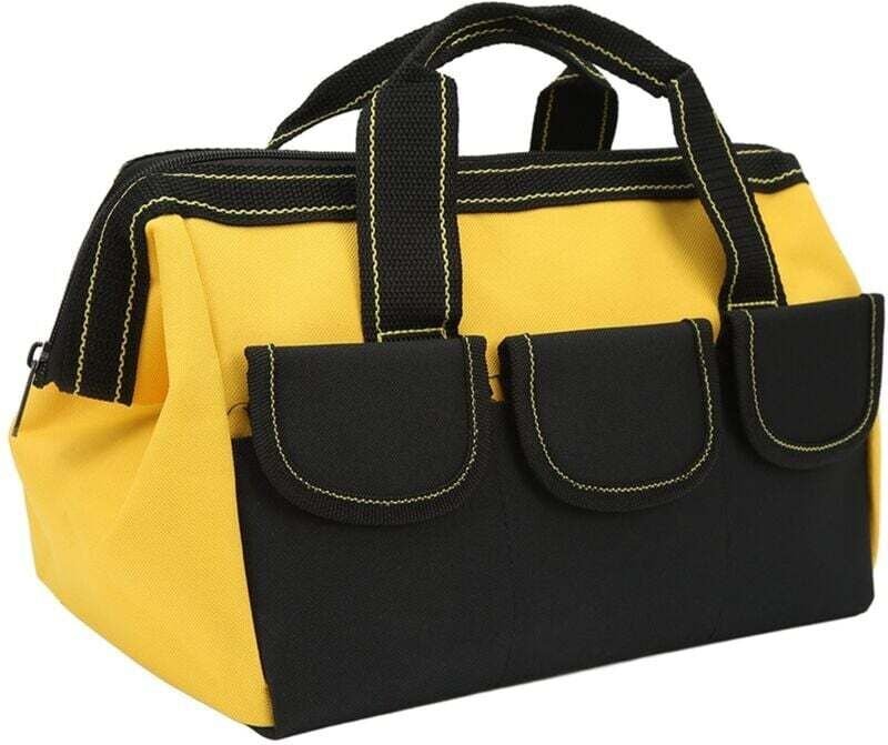 16 Zoll Werkzeug Aufbewahrungstasche Weithals Heavy Duty Wasserdicht Tragbar Gelb