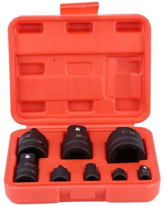 Douilles à Choc Adaptateur de convertisseur de prise, réducteur de convertisseur, ensemble d'adaptateurs 1/4 "3/8" 1/2 "...