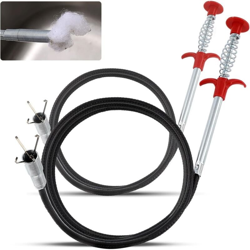 Stück Rohrentblocker 0,9 m/1,6 m Teleskopzange für Küchenspüle, Badezimmer, Toilette, Abwasserrohr