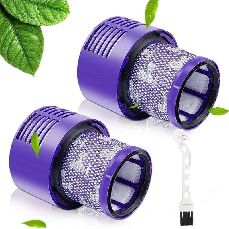 2er-Pack waschbare, wiederverwendbare Ersatzfilterbürsten für Dyson V10 Staubsauger (mit Bürste)