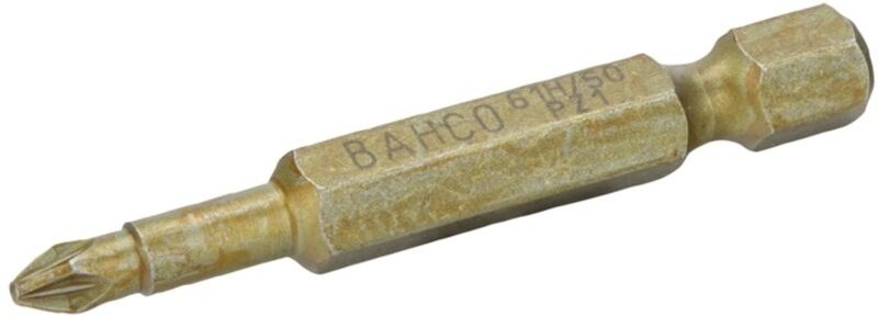 Bahco 1/4 Extra-harte Torsions-Schraubendreher Bits für PZ3-Pozidriv-Schrauben 50 mm - 5 Stk./Kunststoffbox