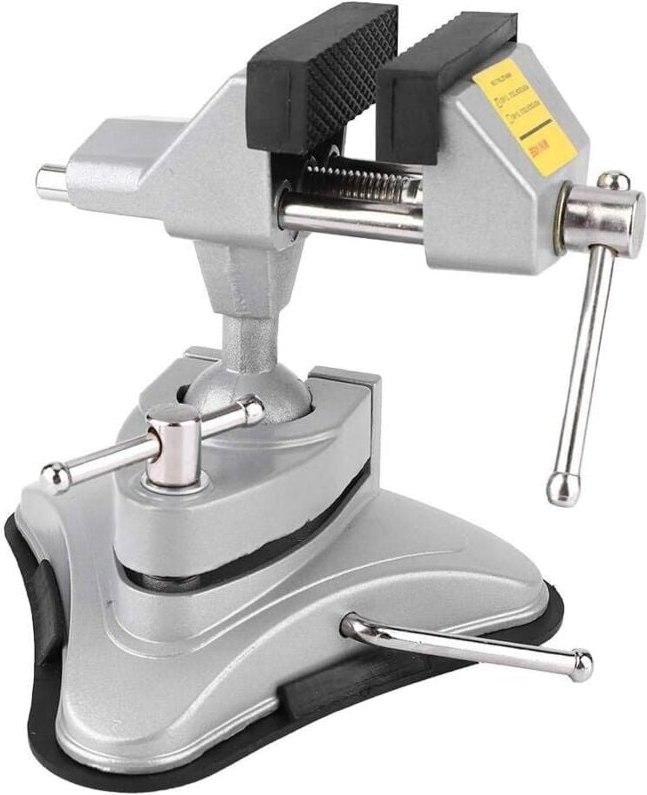 Vtizikl Établi de fraisage d'étau rotatif de table de mâchoire d'étau de serrage, étau portatif d'établi de travail d'al...