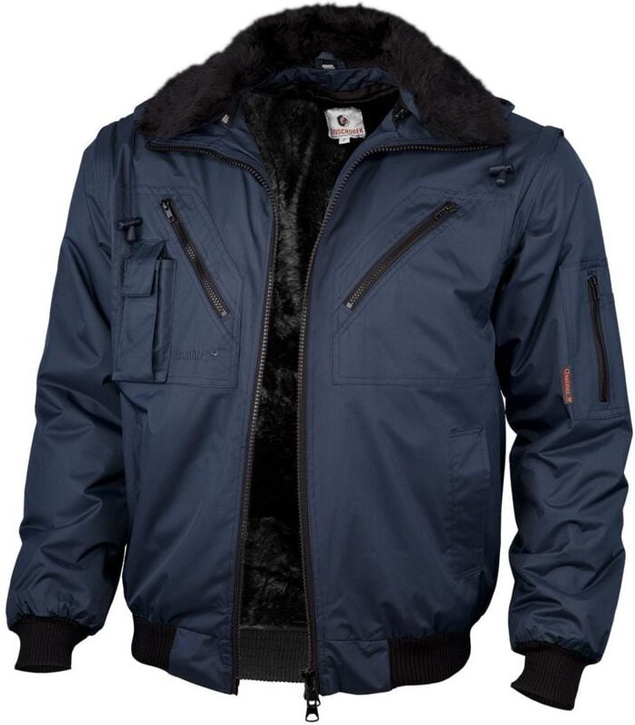 Qualitex Pilotenjacke wasserdicht, Größe: L, Farbe: marine
