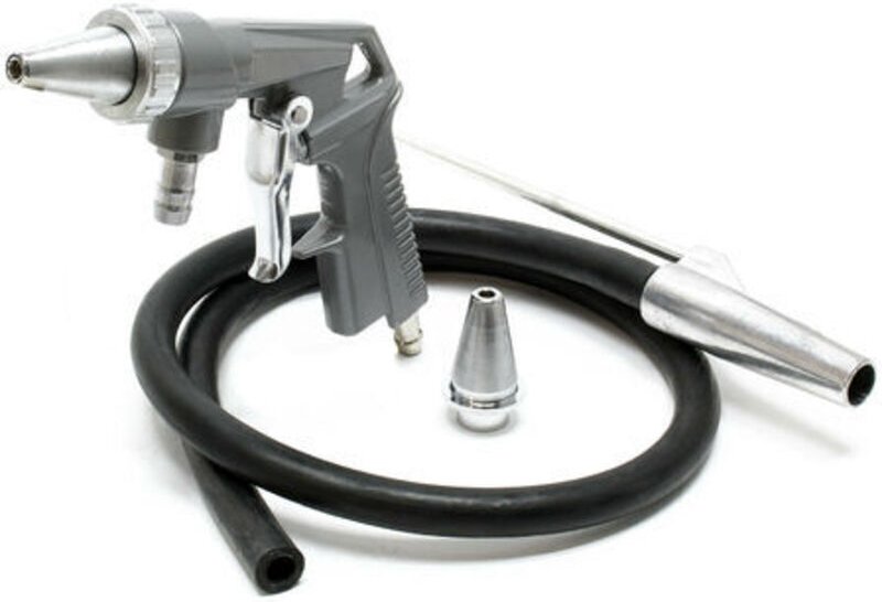 Druckluft-Sandstrahlpistolen-Set mit Saugschlauch, Ersatzdüse, 6,3 bar – Sandstrahlen – Druckluftzubehör