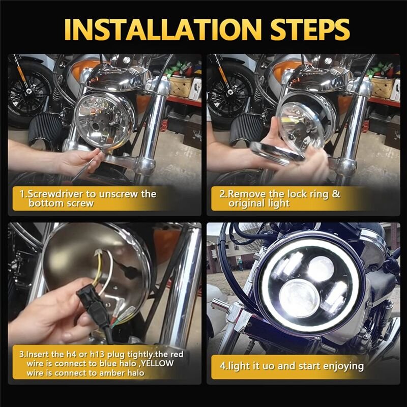 7 Zoll 100W Auto LED Scheinwerfer DRL Blinker Licht Ring Angel Eyes Lichter für JK TJ LJ CJ H1 H2