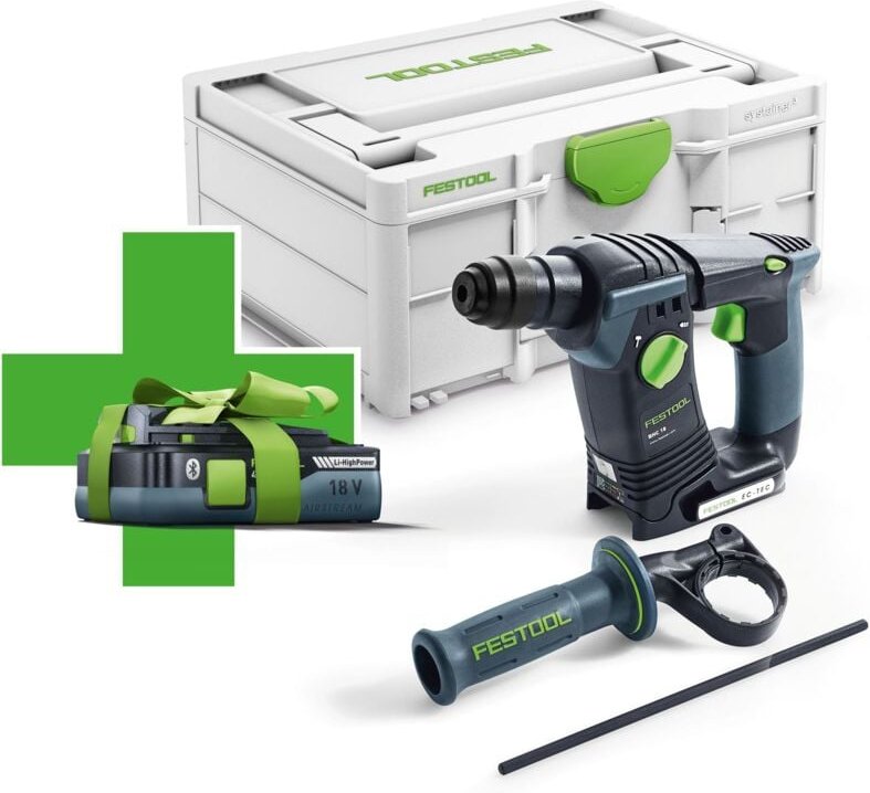 Festool - Akku-Bohrhammer bhc 18 Basic mit 1x 4,0 Ah Akku im Systainer
