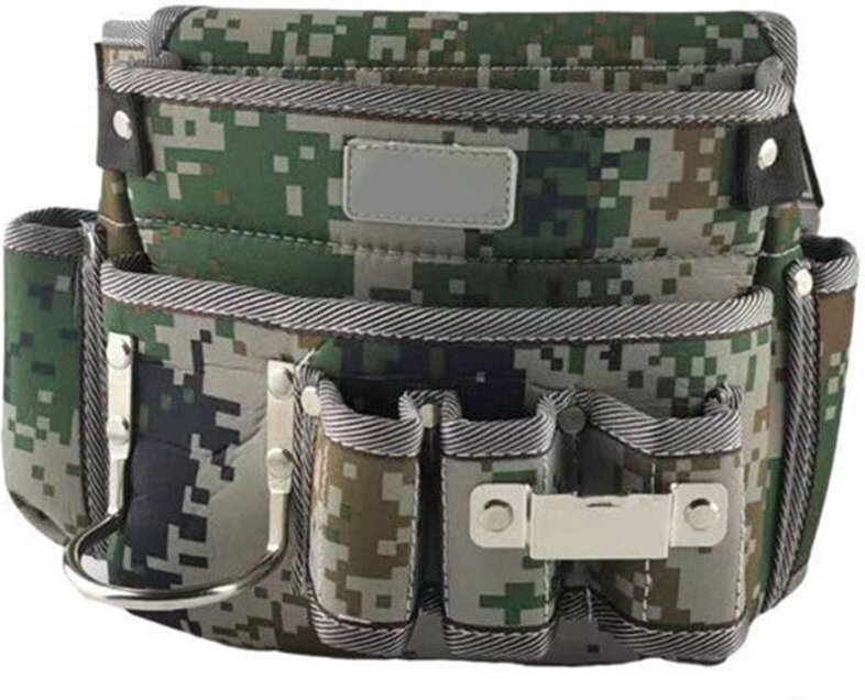 Robuste Werkzeugtasche aus Rindsleder, multifunktionale Taschen, Werkzeugtasche mit Gürtel für Reparaturarbeiten