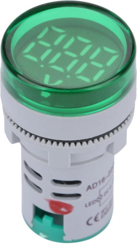 Tnfeeon Digitale Lichtspannungsanzeige LED-Signalanzeige für den Heim- und Autogebrauch (GRÜN).