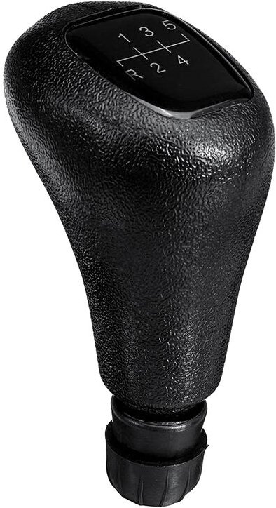 Tlily - 5 Gang Manuell Schalthebel für Shifter Knopf Aus Leder c W202 clk W208 e W210