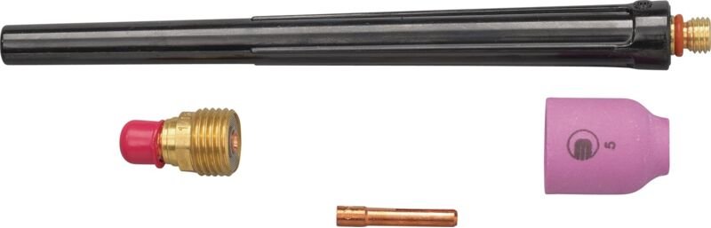 TIG-Zubehör-Set 4-teilig in Kunststoffbox mit Gaslinse, WE 2,4 mm ABITIG 17,18, 26