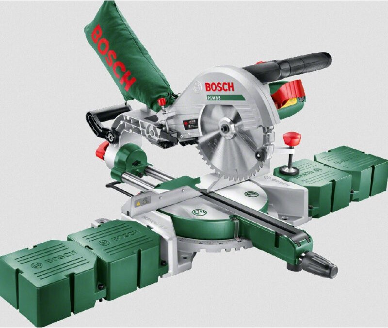 Bosch - Radialsäge Ø 216mm 1200W mit 4 Seitenauszügen - PCM 8S