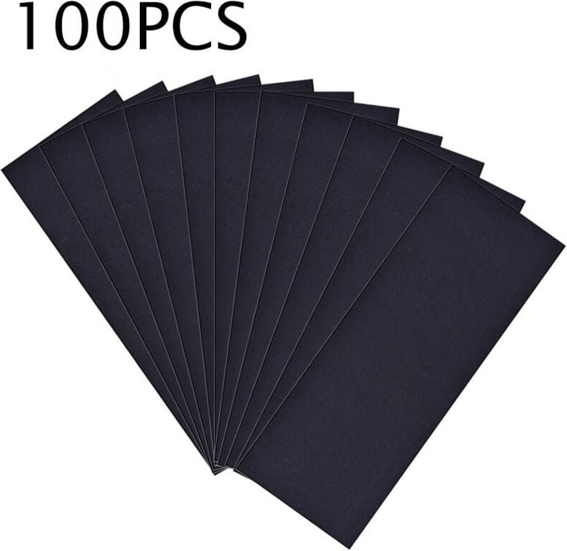 Schleif- und Schleifpapier, Trocken- oder Nassschleifpapier – 100 x 1500 Körnung – Schleifblatt zum Schleifen von Holz, ...