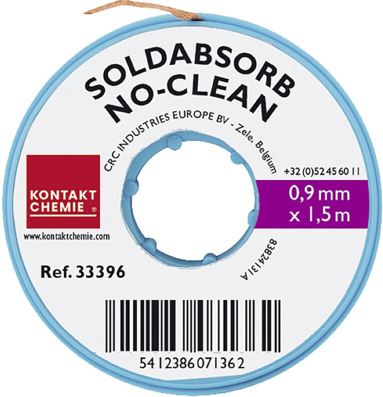 Kontakt Chemie - crc soldabsorb 0,9 mm x 1,5 Entlötlitze Länge 1.5 m Breite 0.9 mm