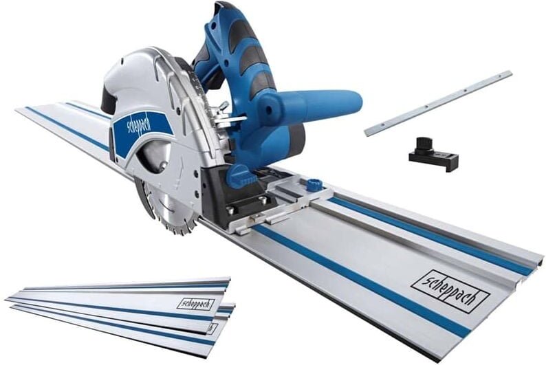 Scheppach - Tauchsäge PL55 s 230V 50Hz 1200W 160mm - cheppach - 2 Schienen à 70 cm - 5901802915