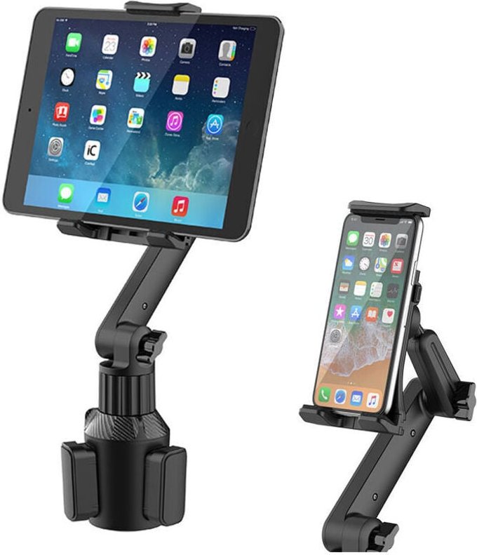 Auto-Telefonhalterung, Getränkehalter, 360°-Drehung, Smartphone-Halterung, Seitengriff-Version für iPhone 13, 12, 11 Pro...