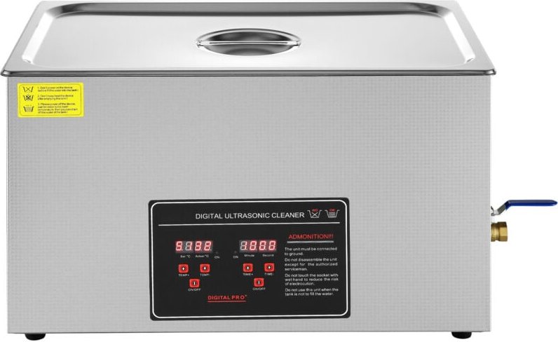 Ultraschallreiniger mit digitalem Timer und Heizung, 30 l professionelle Schallreinigungsmaschine aus Edelstahl für Schm...