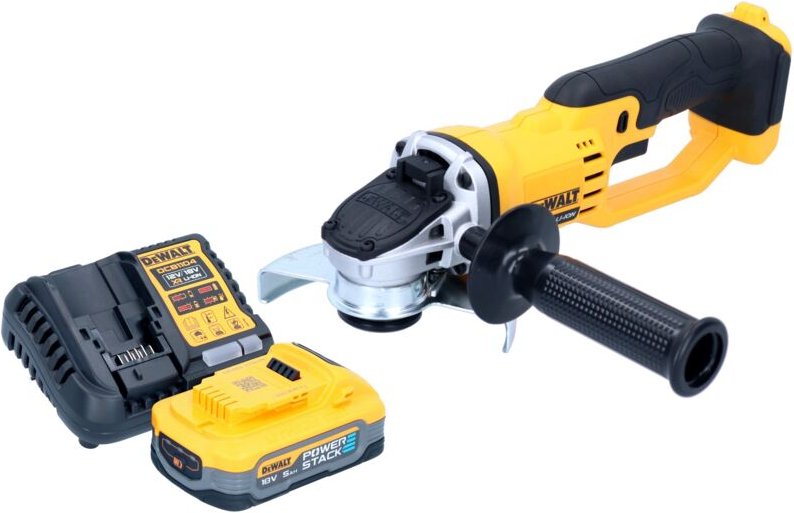 Dcg 412 H1 Akku Winkelschleifer 18 v 125 mm + 1x Powerstack Akku 5,0 Ah + Ladegerät - Dewalt