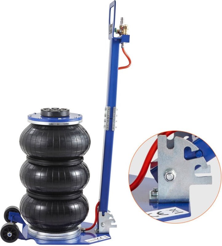 Mophorn - 3-Tonnen-Luftwagenheber, 6600 lbs Dreifach-Luftwagenheber mit sechs Stahlrohren, hebt 17,7 Zoll in 3–5 Sekunde...