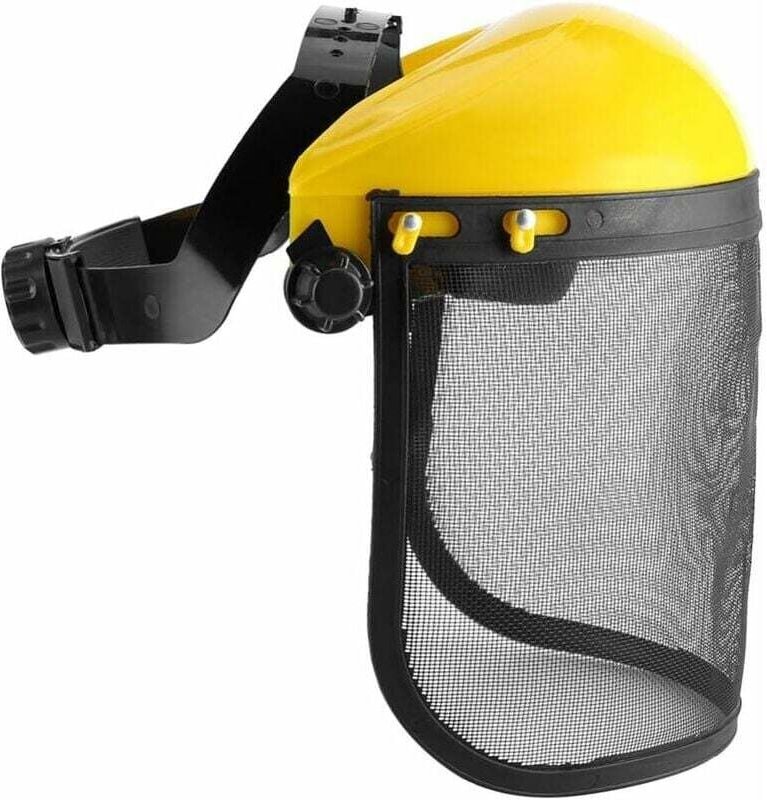 Casque de Sécurité avec Visière Intégrale Maille pour Débroussaillage Abattage Forestier et Agricole