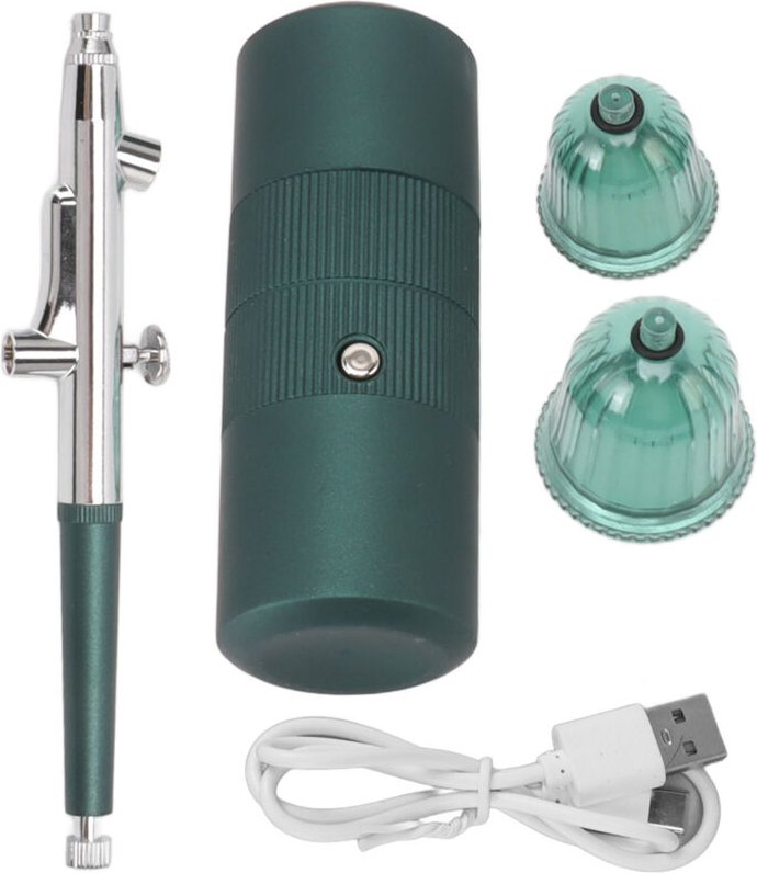 Aibrush Mini Tragbare Wiederaufladbare Airbrush für Luftkompressor, Kabellose Tragbare Airbrush-Pistole für Make-up, Tat...