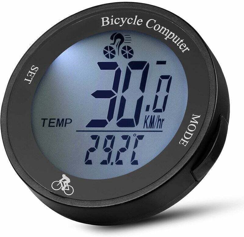 Wasserdichter, kabelloser Fahrradcomputer mit Tachometer, LCD-Hintergrundbeleuchtung und multifunktionalem Fahrradkilome...