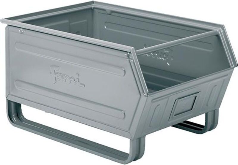 Stahlbehälter mm B=450 T=700 H=390 Gr.5 Grau Ral7000