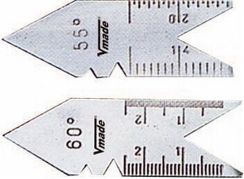 Dreiecksmuster aus Stahl, für Gewinde, metrische Gewindeausführung, 60 Grad Vogel 472002