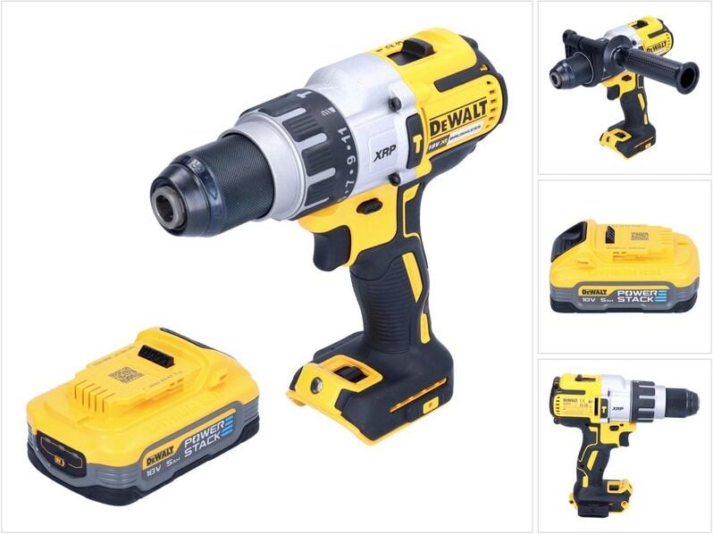 Dcd 996 n Akku Schlagbohrschrauber 18 v 95 Nm Brushless + 1x Powerstack Akku 5,0 Ah - ohne Ladegerät - Dewalt