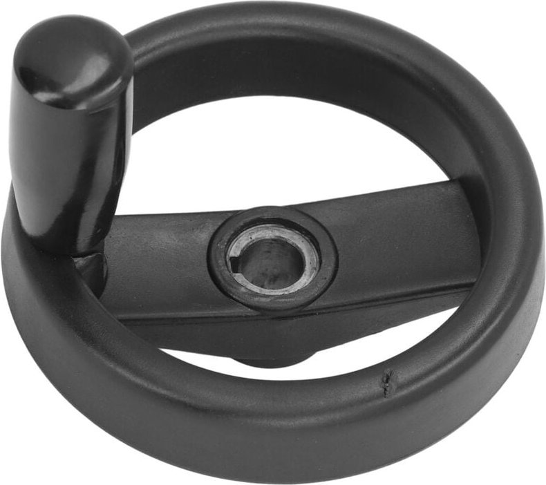 Rundes Kunststoff-Handrad, 125 mm Klappgriff für Fräsmaschinen, Drehmaschinen, Schleifmaschinen