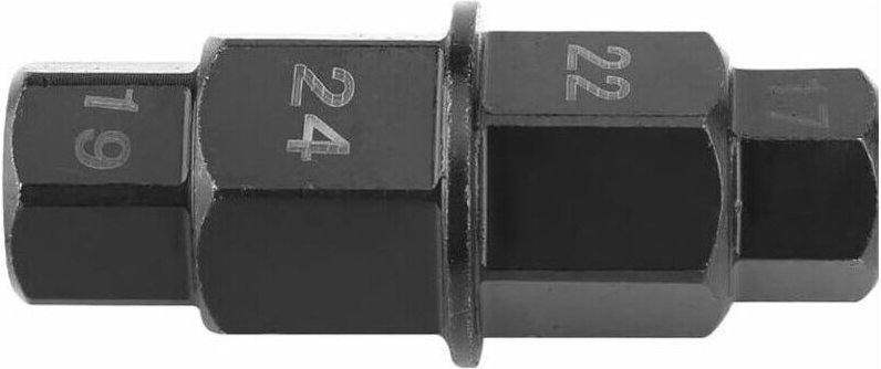 Radabzieher, 6-Punkt-Steckschlüssel-Achsenabzieher, 17, 19, 22, 24 mm Sechskantschraubendreher für Motorrad-Vorder- und ...