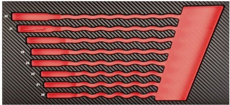 PROJAHN | ProForm Einlage leer f. 8 Gabelringschlüssel