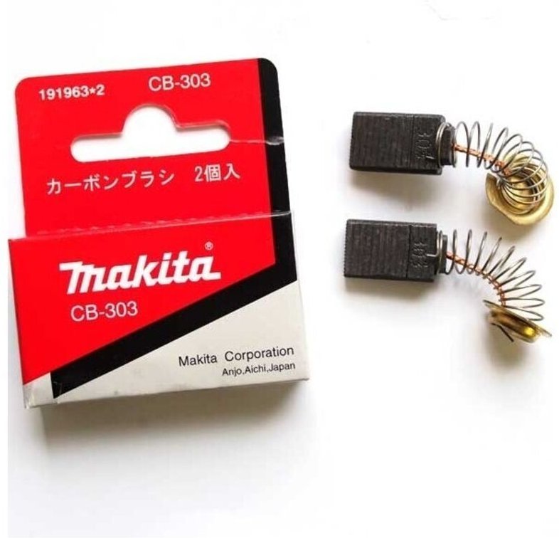 Satz von 2 Kohlebürsten cb 303 für Markenwerkzeug Makita 191963-2