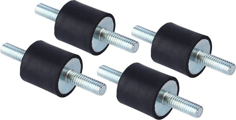 Thumbnail - Ej.Life Gummi-Vibrationsisolator, gerader Fachwerkdämpfer zur Geräuschkontrolle, mit Gewinde für Luftkompressoren und Wa...