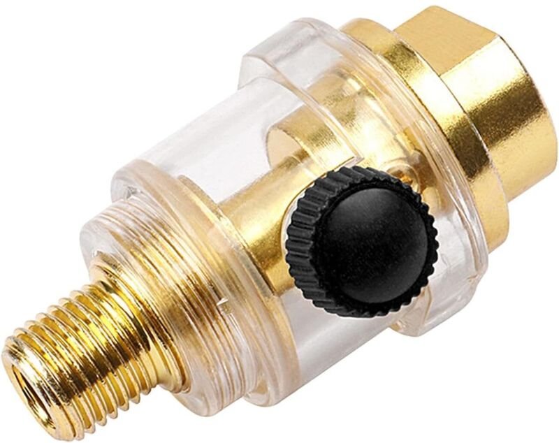 Thumbnail - Pneumatischer Inline-Öler – Automatischer Öler für 1/4"-Luftkompressoren – Inline-Öler – Für Airbrushes, Luftfilter, Man...