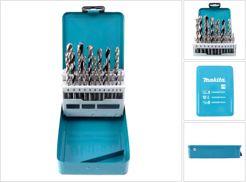 Makita D-46202 18teilig Universal-Bohrersortiment